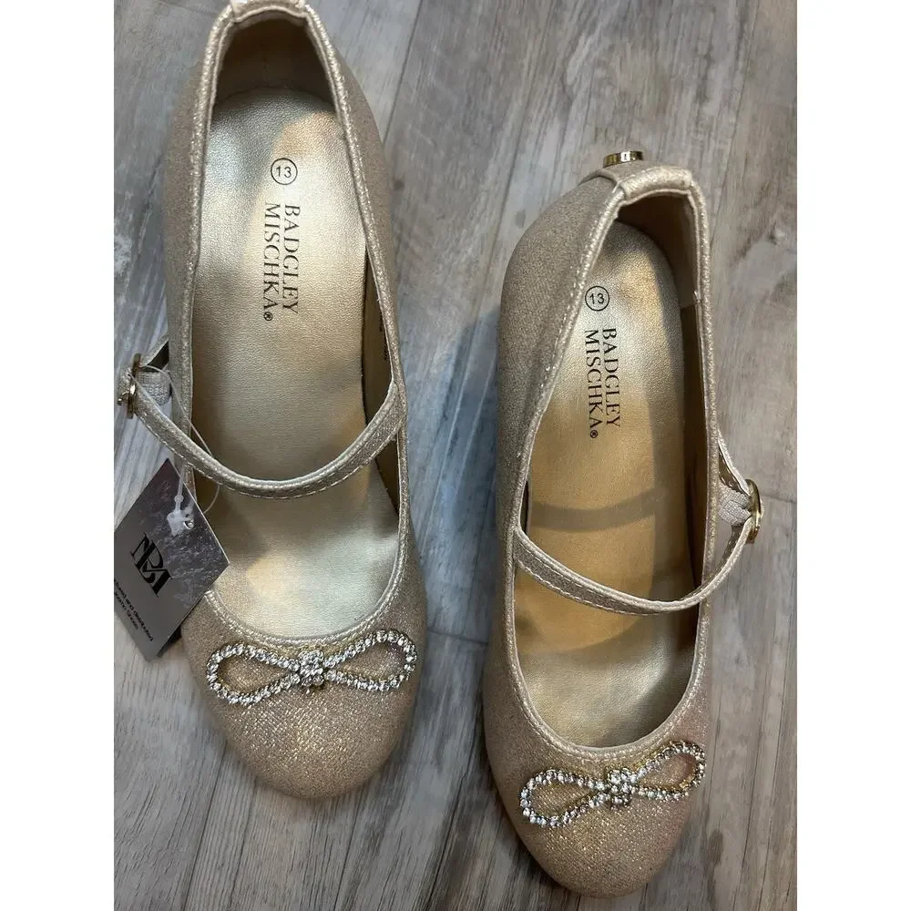 Badgley Mischka Girls Dress Shoes Size 13